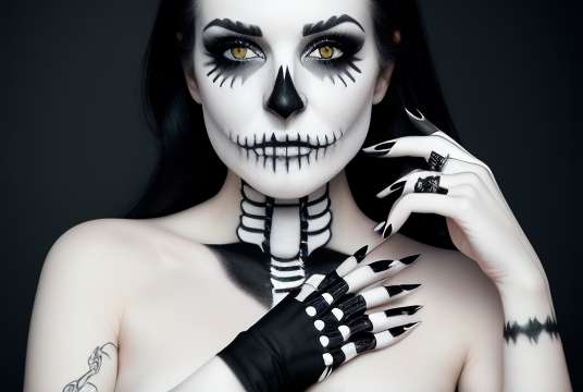 Puteți face acest machiaj Halloween Skeleton Tutorial cu machiaj pe care îl dețineți deja