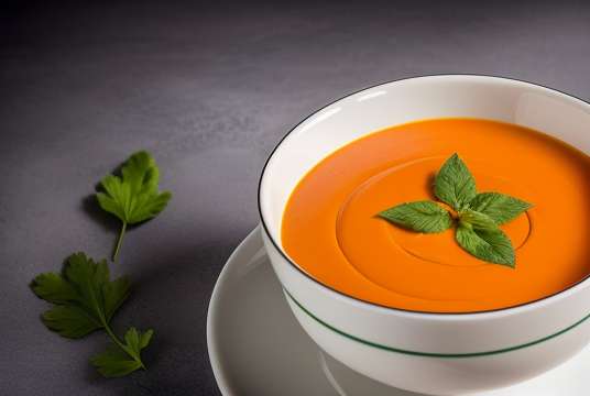 Soupe à la courge musquée, carotte et gingembre