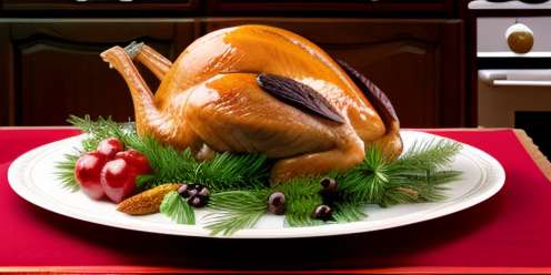 Pase a lo largo de la gratitud con la comida en el Día de Acción de Gracias