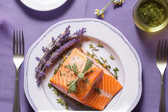 Salmon dengan Resep Lavender - nutrisi